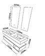 LUXURYBAIN - LuxuryBain- Meuble de salle de bain double vasque 150cm bois et noir avec miroir LED à luminosité variable LB-8470-150 - vignette