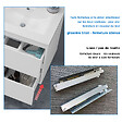 AICA SANITAIRE - AICA Meuble salle de bain 80cm blanc brillant avec 2 tiroirs à fermeture automatique et simple lavabo céramique - vignette