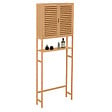 ID MARKET - Meuble étagère dessus WC placard bambou BEA - vignette