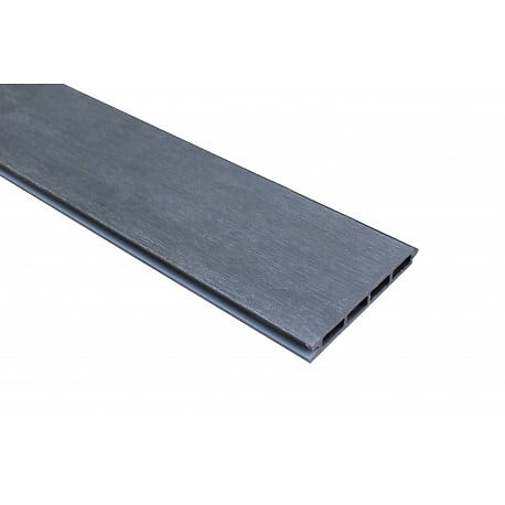 MCCOVER - Kit complet extension clôture en composite coextrudé 1,50 L x 1,80 H (lames réversibles) Gris anthracite/ Gris clair, H : 180 cm, L : 150 cm - large