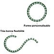 GT GARDEN - Bordure de jardin flexible verte - 5 cm x 10 mètres avec 20 piquets d'ancrage - vignette