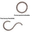 GT GARDEN - Bordure de jardin flexible marron - 5 cm x 10 mètres avec 20 piquets d'ancrage - vignette