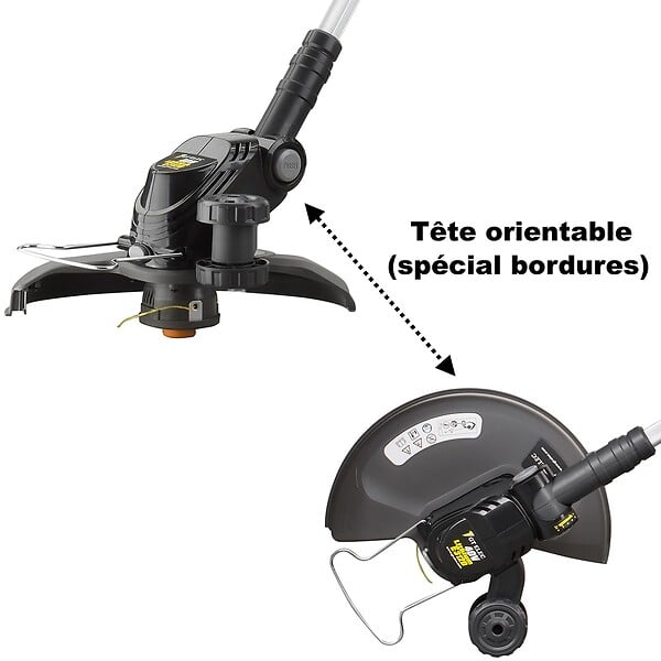 GT ELEC - Coupe bordure sans fil à batterie, 40 V, GT ELEC + batterie 2 Ah + chargeur - large