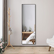 AICA SANITAIRE - AICA Miroir sur pied et Psyché 50 x 160 cm (L x H), miroir complet noir - vignette