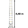 GT MARKET - Échelle télescopique en aluminium - 4.40 mètres - vignette