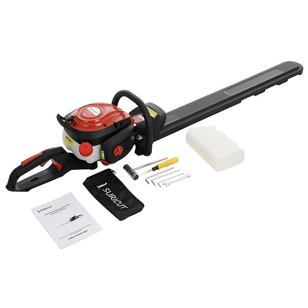 SURICUT - Taille-haies thermique SEMI-PROFESSIONNEL, 25.4 cm3, 1 CV, double lame 75 cm - large
