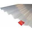 MCCOVER - Plaque de polycarbonate ondulé alvéolaire (177/51 mm) Clair, 1.52m, l : - 92cm, E : 6 mm - vignette