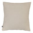 ATMOSPHERA - Coussin velours côtelé Arum - Ivoire - L.38xl.38cm - vignette