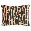 ATMOSPHERA - Coussin décoratif en coton Wonja - Noir - 30x40cm - vignette