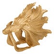 ATMOSPHERA - Poisson décoratif en polyrésine - Jil - Doré - H22,5cm - vignette