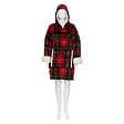 ATMOSPHERA - Plaid à manche imprimé tartan rouge - vignette