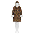 ATMOSPHERA - Plaid à manches Hoodie léopard - Beige - L.85xH.118cm - vignette
