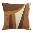 ATMOSPHERA - Coussin décoratif brodé Hary - Marron - H.45xL.45cm - vignette