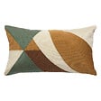 ATMOSPHERA - Coussin brodé Hary vert 30x50 - vignette