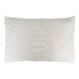 ATMOSPHERA - Coussin décoratif Arka imitation fourrure - Ivoire - 80x50cm - vignette