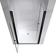 SANIVERRE - GINA-BLACK Porte de douche battante H.180 x L. 76 à 80 cm verre transparent anticalcaire - vignette