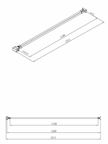 SWISS AQUA TECHNOLOGIES - Paroi de douche à l'italienne 107x200 cm Walk-in, anti-calcaire, verre transparent (WI110-SET) - large