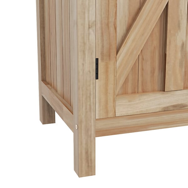 OUTSUNNY - Table de rempotage armoire de jardin 2 en 1 bois sapin acier - large