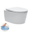 SWISS AQUA TECHNOLOGIES - Pack WC Bâti-support Autoportant + WC SAT sans bride fixations invisibles + Abattant softclose + Plaque - vignette