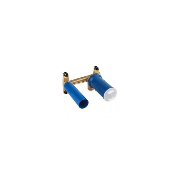 GROHE - Grohe Façade Essence Mitigeur monocommande 2 trous lavabo Taille M Cool Sunrise brossé+corps encastré - large