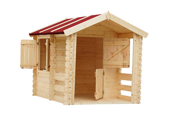 TIMBELA - Timbela M501 Maison en bois pour enfants - 182x146xH145cm / 1.1m2 - large