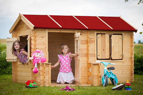 TIMBELA - Timbela M503 Maison en bois pour enfants - 178x241xH151cm / 2.63m2 - large