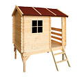 TIMBELA - Timbela M501B Maison en bois pour enfants 182x146xH205cm / 1.1m2 - vignette