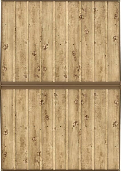 DURAMAX - Abri de jardin métal WOODGRAIN - 4,75m² - kit ancrage - Imitation bois - large