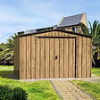 DURAMAX - Abri de jardin métal WOODGRAIN - 7,75m² - kit ancrage - Imitation bois - vignette