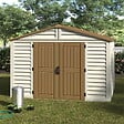 DURAMAX - Abri PVC Woodstyle PREMIUM - 13,12m² - Kit fondation + 1 fenêtre - Beige - vignette