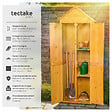 TECTAKE - Armoire de jardin Kadi 80,5 x 60 x 213,5 cm marron - vignette