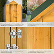TECTAKE - Armoire de jardin Kadi 80,5 x 60 x 213,5 cm marron - vignette