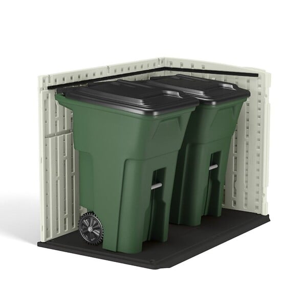 CENTRALE BRICO - Coffre multifonctions polyéthylène - 179x112xH.132cm - 35 mm STOWAWAY - large
