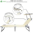 VOUNOT - Transat pare soleil beige Lot de 2 Pcs - vignette