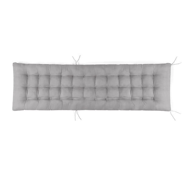 ID MARKET - Lot de 2 coussins universels de transat ADAM 180 cm gris - large