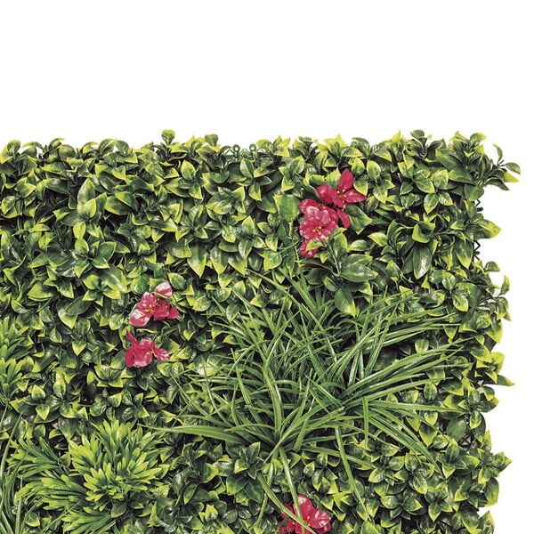 NORTENE - Panneau décoratif de feuillage bougainvillier synthétique VILLA - 1x1m - Vert - large