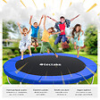 TECTAKE - Trampoline modèle B noir/bleu - vignette