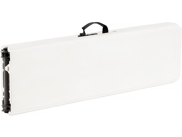 HABITAT ET JARDIN - Ensemble Table de jardin pliante + 2 Bancs pliants " Foldy" - Blanc - large