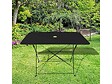 CHALET & JARDIN - Table de jardin pliante rectangulaire BISTROT - Noir - vignette