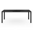 ID MARKET - Salon de jardin MADRID table 190 CM et 8 chaises empilables noires - vignette
