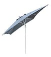 PROLOISIRS - Parasol en aluminium mat central à 8 baleines - 3 x 3 m - inox/grey - vignette