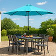 CONCEPT USINE - Parasol  bleu  rond 2,92 x 2,92 m led MANAROLA - vignette