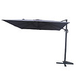 CONCEPT USINE - Ensemble parasol  gris 3x3m et 4 dalles à lester PALATINO - vignette