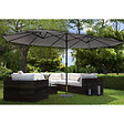 CONCEPT USINE - Parasol double gris droit ovale 27 x 46 m VENICE $ - vignette