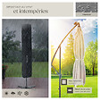 TECTAKE - Parasol à LED solaire Sunna avec manivelle 2,5 x 2,5 m  beige - vignette