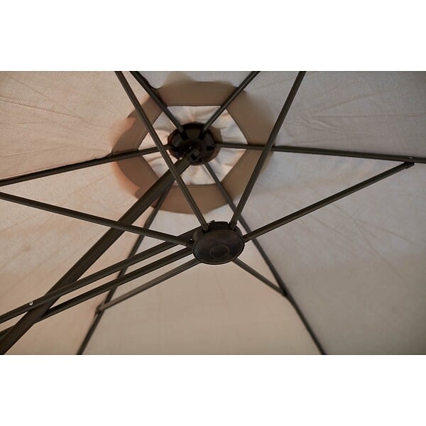 CONCEPT USINE - Parasol  gris droit rond 294 x 294 m ALCUDIA - large