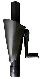 PROLOISIRS - Parasol droit en aluminium 3 strates inclinable manivelle 300/6 cm - grey/gris - large