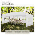 TECTAKE - Pavillon imperméable NOVARA avec 5 côtés blanc - vignette
