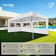TECTAKE - Tonnelle 6 x 3 m avec 2 rideaux blanc - vignette