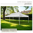 TECTAKE - Tonnelle 6 x 3 m avec 2 rideaux blanc - vignette